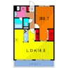 レジデンス・フォンテーヌ 1LDKの間取り