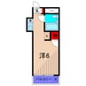 ロイヤルパレス亀有 1Rの間取り