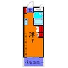 セトビル 1Rの間取り