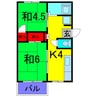 ハイムビックＣ 2Kの間取り