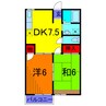 メイプルＫ 2DKの間取り
