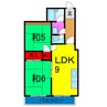 ＣＯＭ坂野 2LDKの間取り