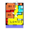 フォーレスト北綾瀬Ⅰ 2LDKの間取り
