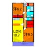 ＫＳ　ＷｉｎＨｉｌｌｓ 2LDKの間取り