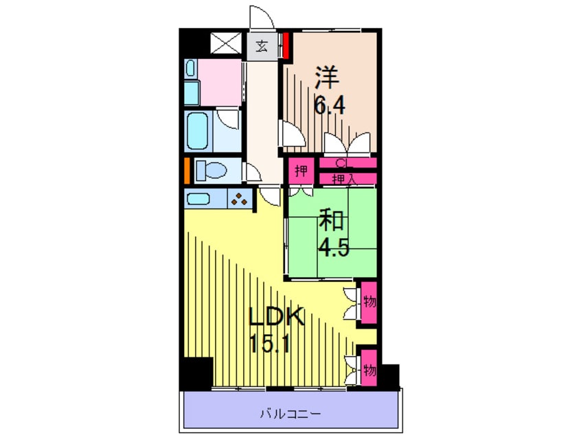 間取図 エスペランス・ＹＡＭＡＤＡ