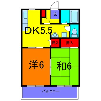 間取図 アローキャニオンＥ棟