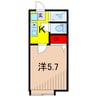グランソレイユ亀有 1Kの間取り