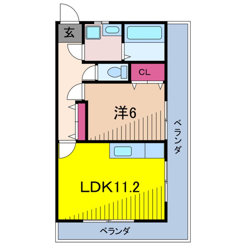 間取図 Ｄーハウス６