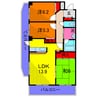 パークキューブ亀有 3LDKの間取り