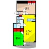 レジデンス　エスポワール 2LDKの間取り
