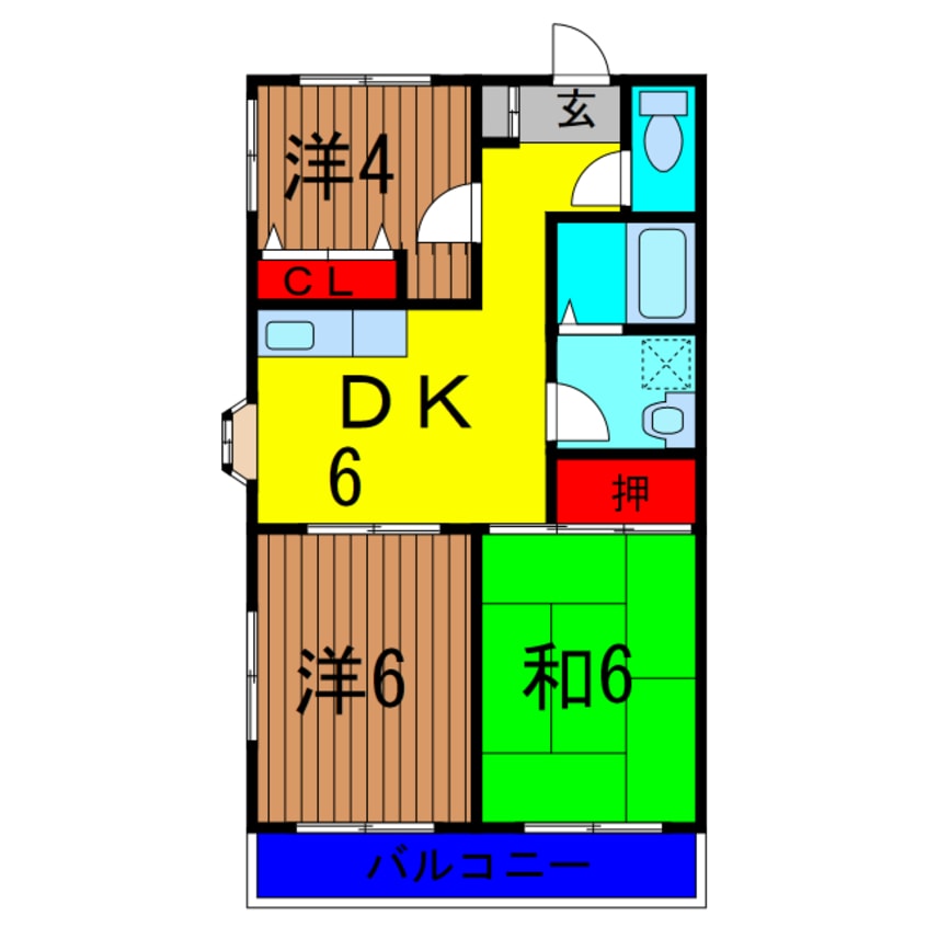 間取図 ラポールお花茶屋