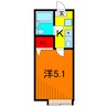 リーベル綾瀬Ａ 1Kの間取り