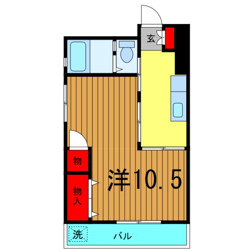 間取図 タウンハイツ亀有1号棟