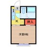 サニーコーポ 1Kの間取り