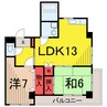 グランドマンションⅡ 2LDKの間取り