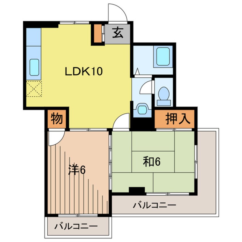 間取図 エクセレント中川