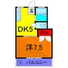 ジュンコーポ 1DKの間取り