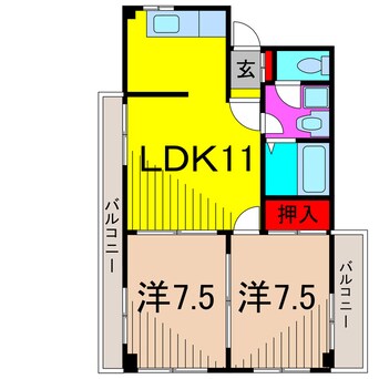 間取図 パレス・あすてりあ