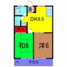 ハイツ西亀有 2DKの間取り