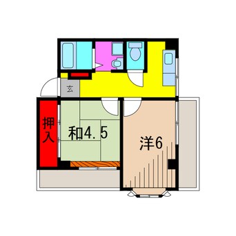 間取図 クレール三恵