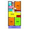 リヴェールお花茶屋 3DKの間取り