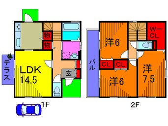 間取図 ロイヤルタウン水の森