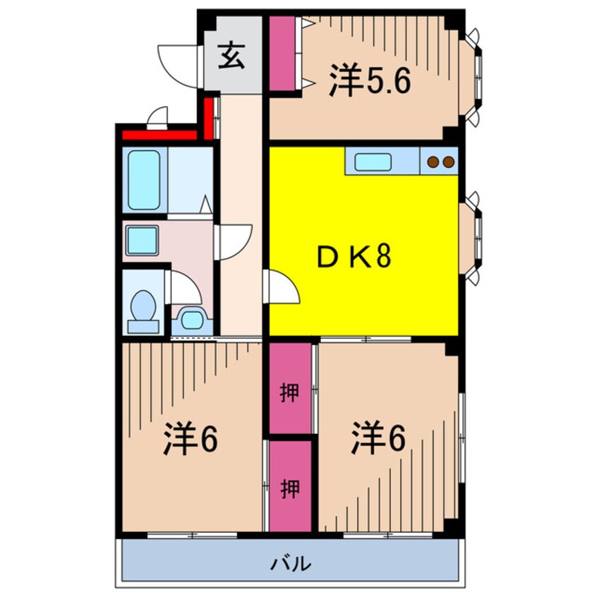 間取図 メゾンパークサイド