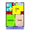 パークハイツ亀有 2DKの間取り