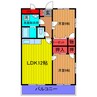 エクセレント清水 2LDKの間取り