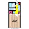 リバーサイドホシノⅢ 1Kの間取り