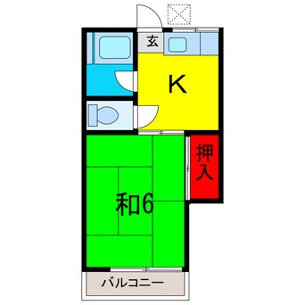 間取図 共栄コーポ