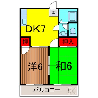 間取図 サンコーポファミリア