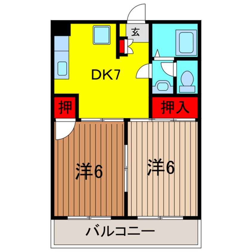 間取図 サンコーポファミリア