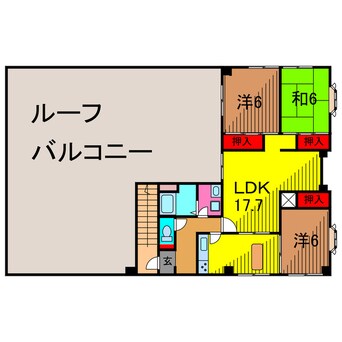 間取図 第二唐松ハイツリー