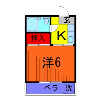 間取図 第二フジタコーポ