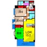 ダイアパレス亀有公園通り 3LDKの間取り