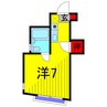 カーサ4416 1Rの間取り