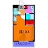 ラグナ　ステュディオ 1Rの間取り