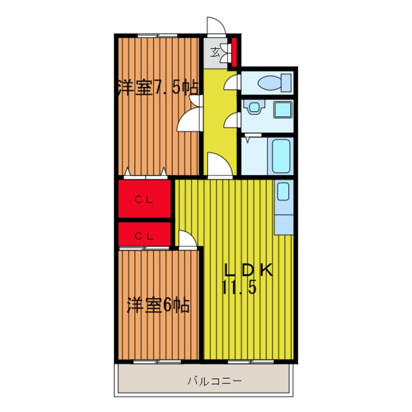 間取図 パレシャルマン