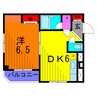 レジデンス福島 1DKの間取り