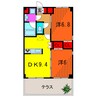 Ｇｒａｎｄｅｕｒ亀有 2DKの間取り