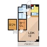 リバーサイド綾瀬 1Rの間取り
