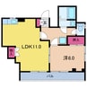 千代田線/北綾瀬駅 徒歩14分 3階 築40年 1LDKの間取り