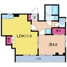 千代田線/北綾瀬駅 徒歩14分 3階 築40年 1LDKの間取り