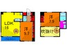 Colore 2LDKの間取り