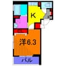 ヌーベル 1Kの間取り