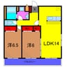 モア　ヴェレーナ 2LDKの間取り