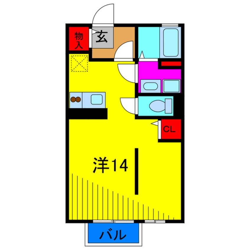 間取図 リーテリア南水元