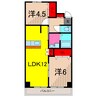 エレガンス幸田 2LDKの間取り