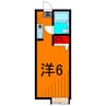 リバーサイド亀有 1Rの間取り